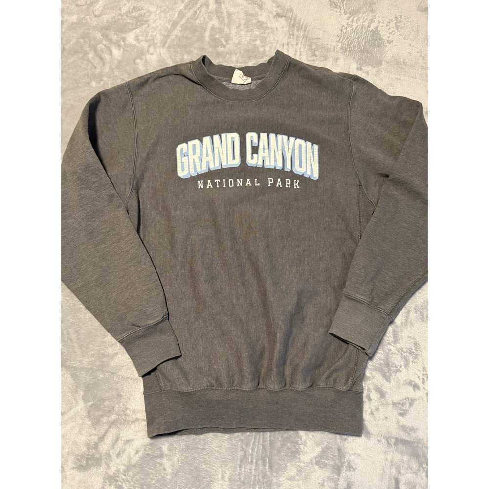 MV Sport Sweatshirt Mens Small Gray Grand Canyon National‎ Park Pro Weave 90s